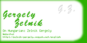 gergely zelnik business card